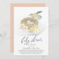 Le nid d'oiseau Floral Girl Baby shower par la pos