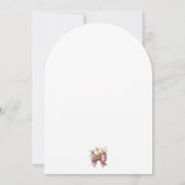 Invitation le nid est rose aquarelle baby shower minimal (Dos)