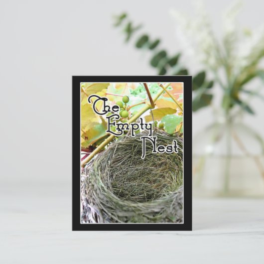 Invitation Le nid vide (Debout devant)