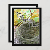 Invitation Le nid vide (Devant / Derrière)