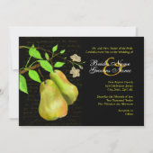 Invitation Le noir parfait de poire (Dos)
