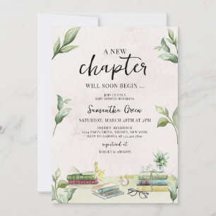 Invitation Le nouveau chapitre commencera bientôt le Baby sho