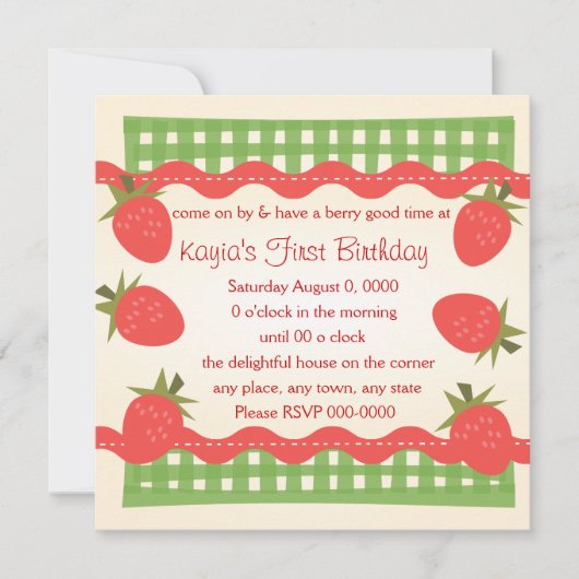 Invitation Le panier de Berry (Devant)