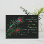 Invitation Le paon de fantaisie fait varier le pas de (Debout devant)