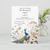 Invitation Le Paon Majestueux (Debout devant)