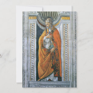 Invitation Le Pape Saint-Sixte II par Sandro Botticelli
