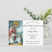 Invitation Le paradis dans notre âme première communion (Debout devant)