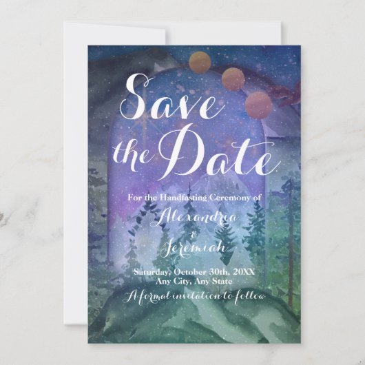 Invitation Le paradis des forêts de montagne (Devant)