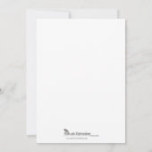 Invitation Le paradis tropical du rose vert (Dos)