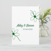 Invitation Le parfait match ajoute nom de couple date texture (Debout devant)
