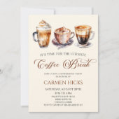 Invitation Le Parti de la retraite pour pause café ultime (Devant)