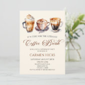 Invitation Le Parti de la retraite pour pause café ultime (Debout devant)