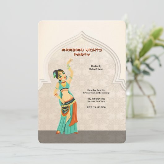 Invitation Le parti des nuits arabes (Debout devant)