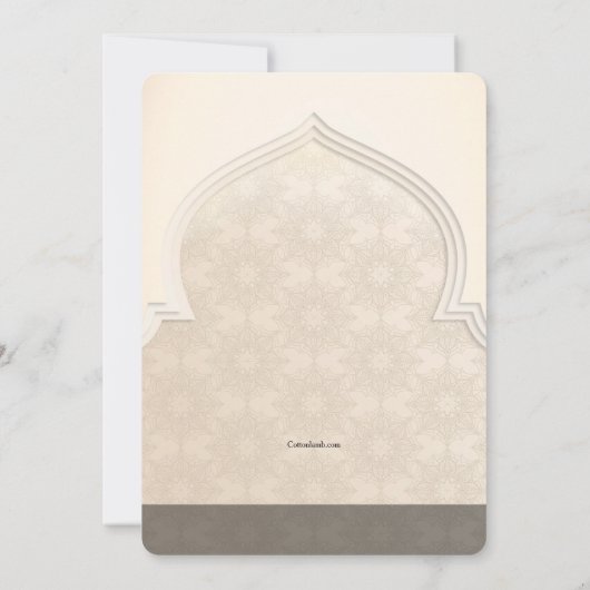 Invitation Le parti des nuits arabes (Dos)