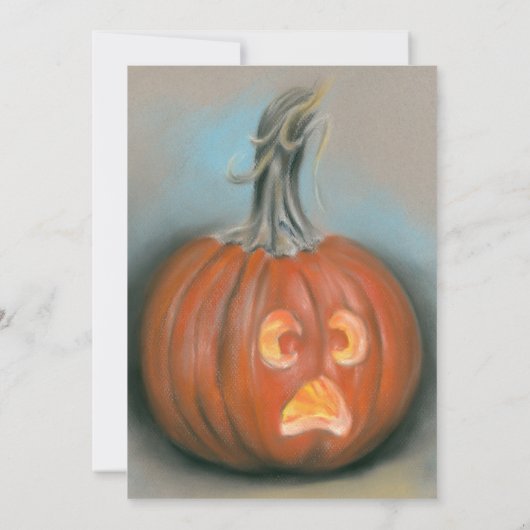 Invitation Le parti Halloween du Citrouille Jack-o'-lantern h (Dos)