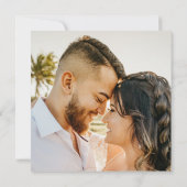 Invitation Le pastel tropical hibiscus boho "Save the Date" (Dos)