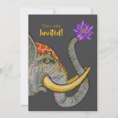 Invitation Le patrimoine sri-lankais peint à la main (Devant)