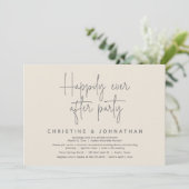 Invitation Le Pays des merveilles romantique Joyeusement Aprè (Debout devant)