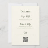 Invitation Le Pêcheur À L'Ours Mignonne Est En Route Baby sho (Dos)