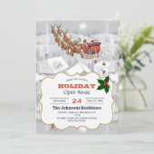 Invitation Le Père Noël (Debout devant)