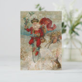 Invitation Le Père Noël En Vélo (Debout devant)