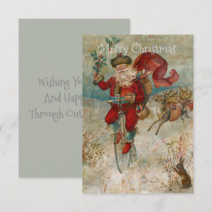 Invitation Le Père Noël En Vélo