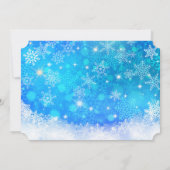 Invitation Le Père Noël et son renne volant (Dos)