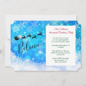 Invitation Le Père Noël et son renne volant (Devant)