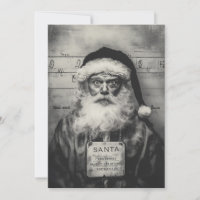 Le Père Noël Mugshot : La liste des vilains n'est 