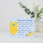 Invitation Le Petit Bain Jaune (Debout devant)