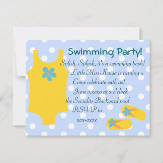 Invitation Le Petit Bain Jaune