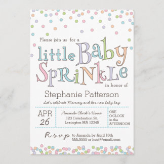 Invitation Le petit bébé arrosent l'invitation de douche de