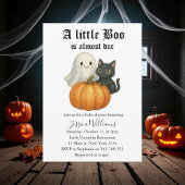 Invitation Le Petit Boo Est Presque Dû Baby shower Halloween