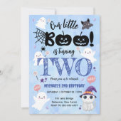 Invitation Le Petit Boo Tournera DEUX | Anniversaire d'Hallow (Devant)