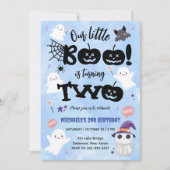 Invitation Le Petit Boo Tournera DEUX | Halloween 2e annivers (Devant)