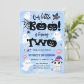 Invitation Le Petit Boo Tournera DEUX | Halloween 2e annivers (Debout devant)