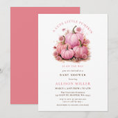 Invitation Le petit citrouille est sur le chemin de la chute  (Devant / Derrière)