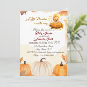 Invitation Le petit Citrouille est sur le chemin du Baby show (Debout devant)