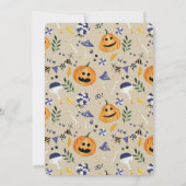 Invitation Le petit Citrouille est sur le chemin du Baby show (Dos)