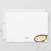 Invitation Le petit déjeuner est servi (Dos)