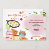 Invitation Le petit déjeuner est servi (Devant / Derrière)