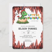 Invitation Le petit dinosaure est en route (Devant)