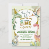 Invitation Le Petit Dinosaure Tourne Un Premier Anniversaire (Devant)