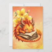 Invitation Le petit dragon mystique.  (Dos)