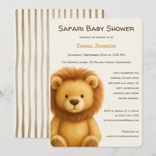 Invitation Le Petit Explorateur | Fête de Naissance des Amis  (Devant / Derrière)