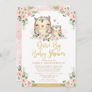 Invitation Le Petit Hibou Floral Conduit Par La Quarantaine D