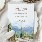 Invitation Le Petit Nell Aspen Colorado Sauvez la Date