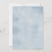 Invitation Le petit papillon bleu or tourne un anniversaire (Dos)