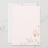 Invitation Le petit papillon rose Gold devient un anniversair (Dos)
