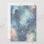 Invitation Le petit prince Aquarelle Anniversaire (Dos)